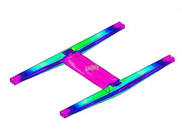 Obliczenia metod� MES